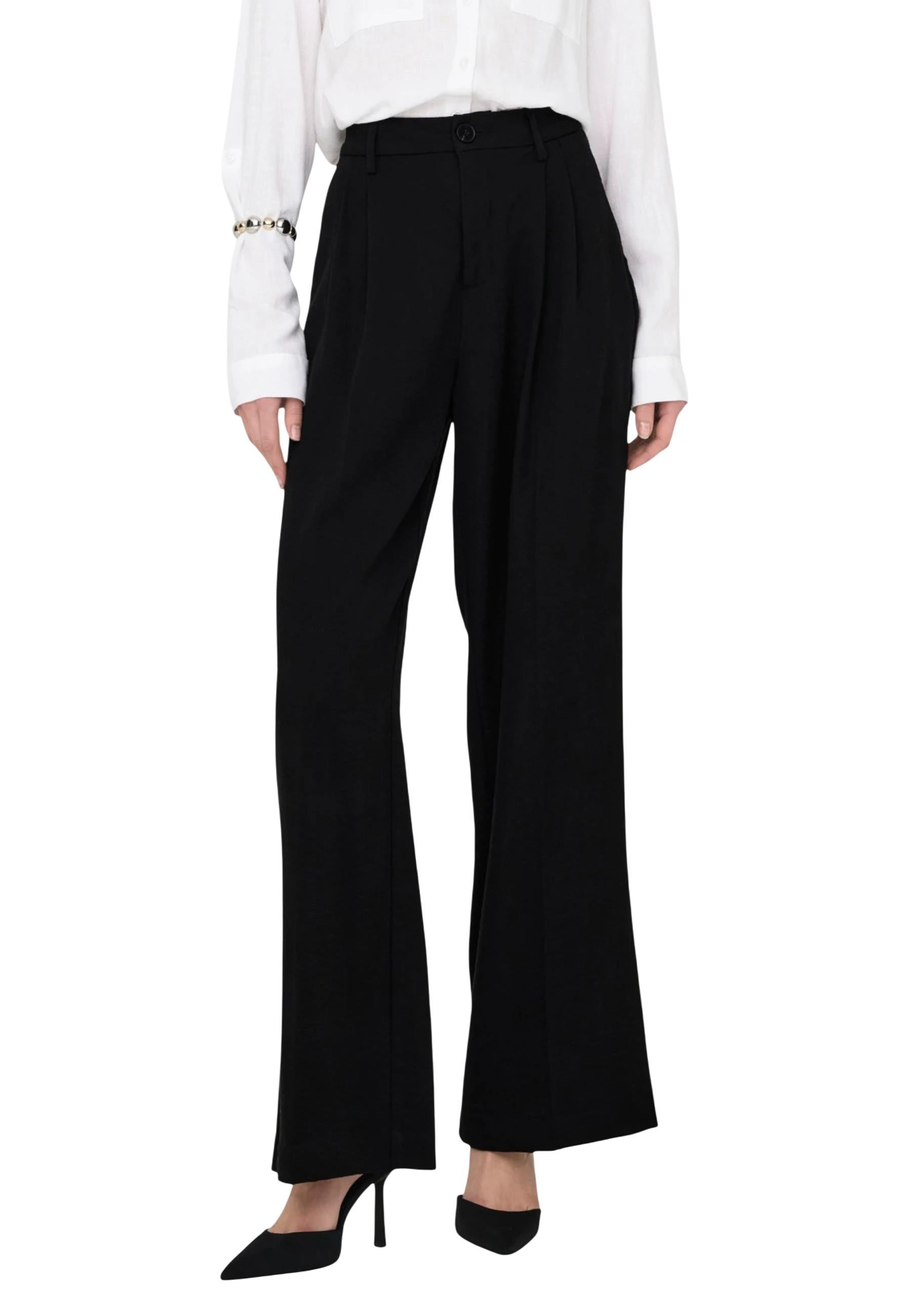 Jacqueline De Yong Pantalon femme Pantalons — black