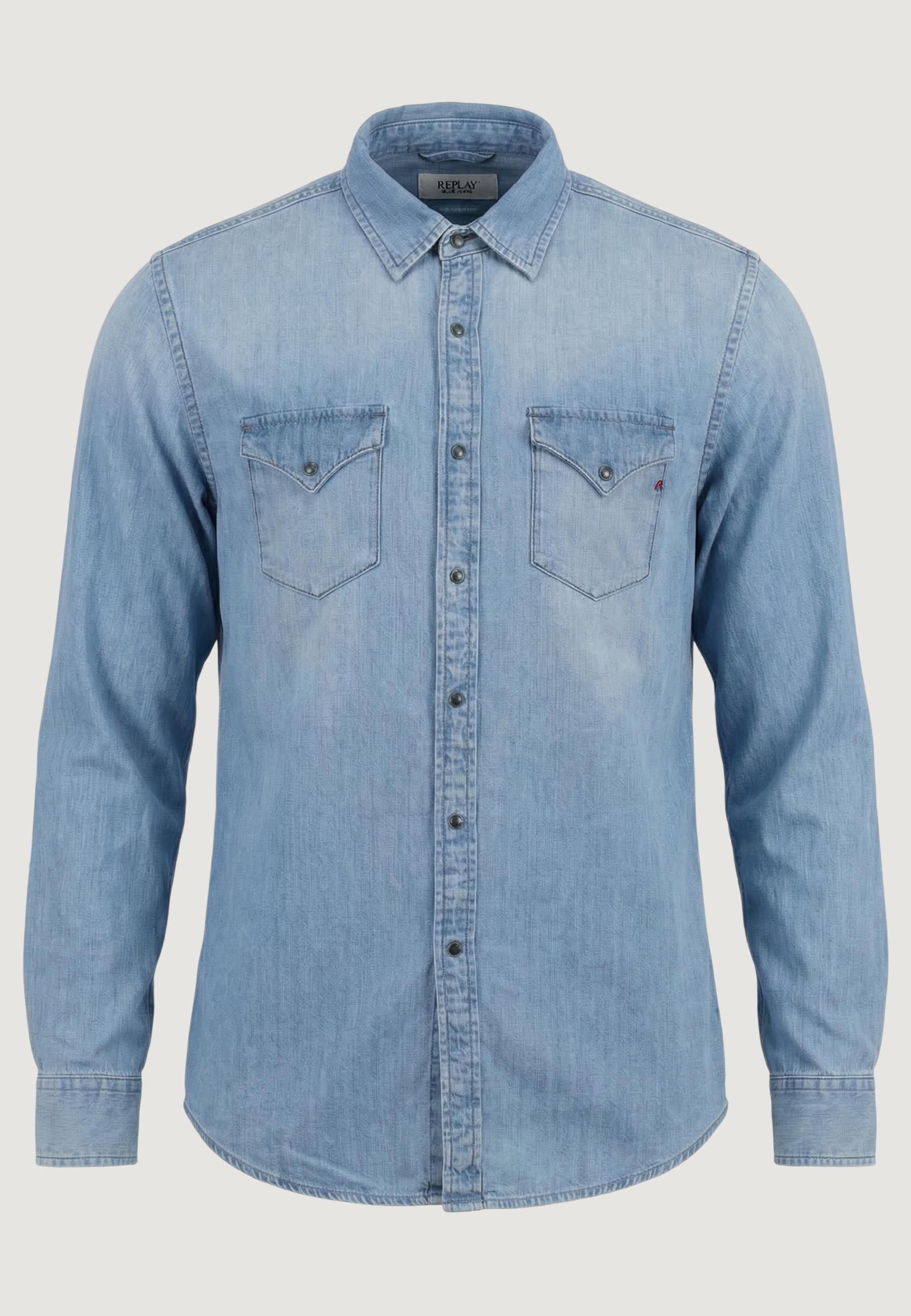 Replay Chemise homme Chemises — light blue