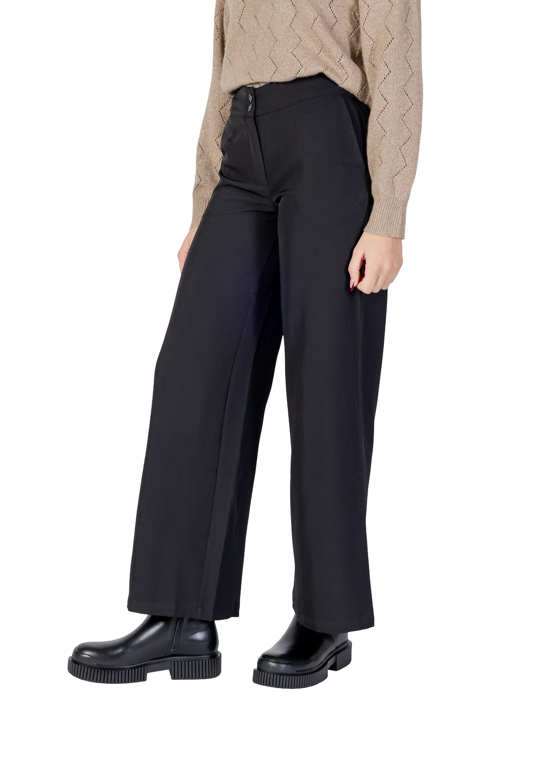 Jacqueline De Yong Pantalon femme Pantalons — black