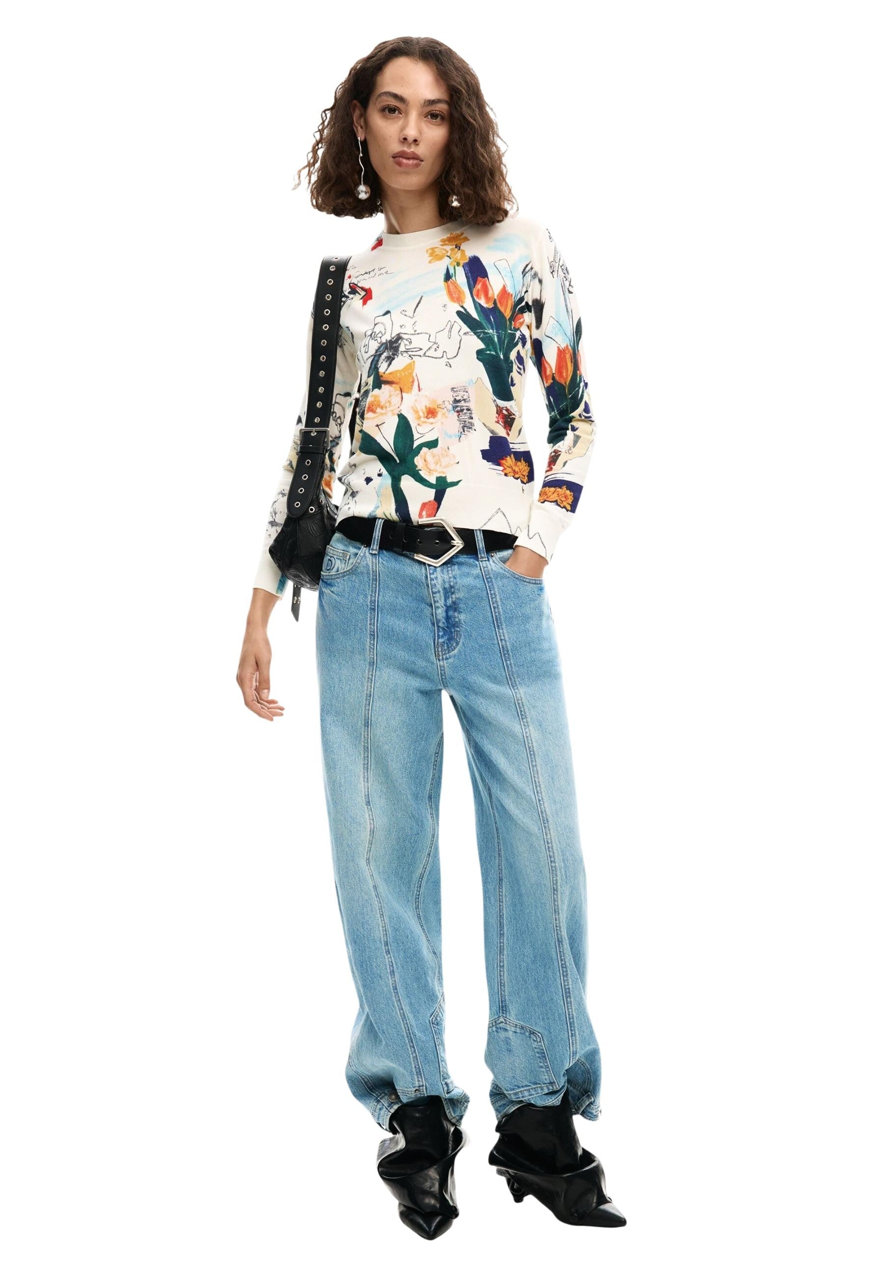 Desigual Pull femme — beige
