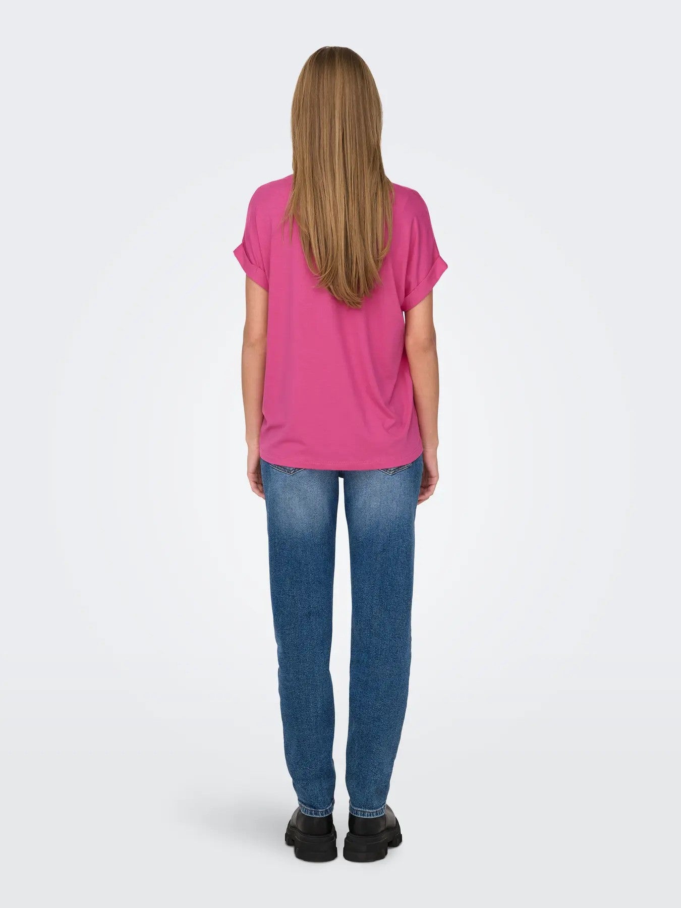 Only T-shirt femme — fuchsia