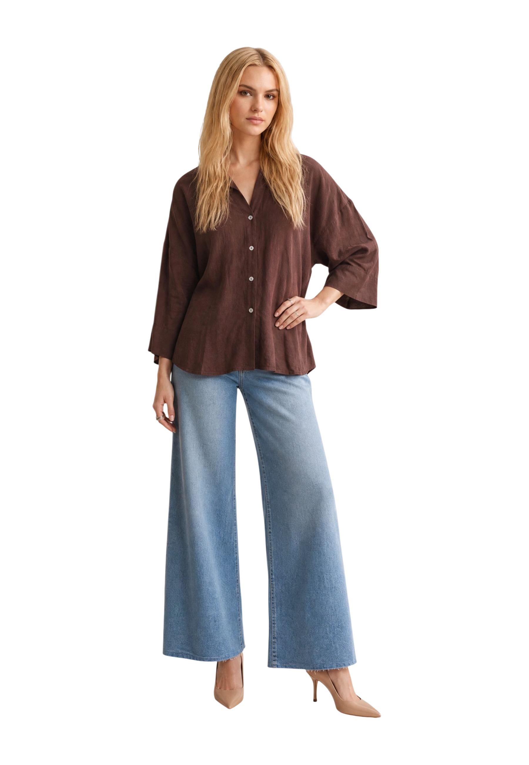 Jacqueline De Yong Chemise femme Chemises — brown