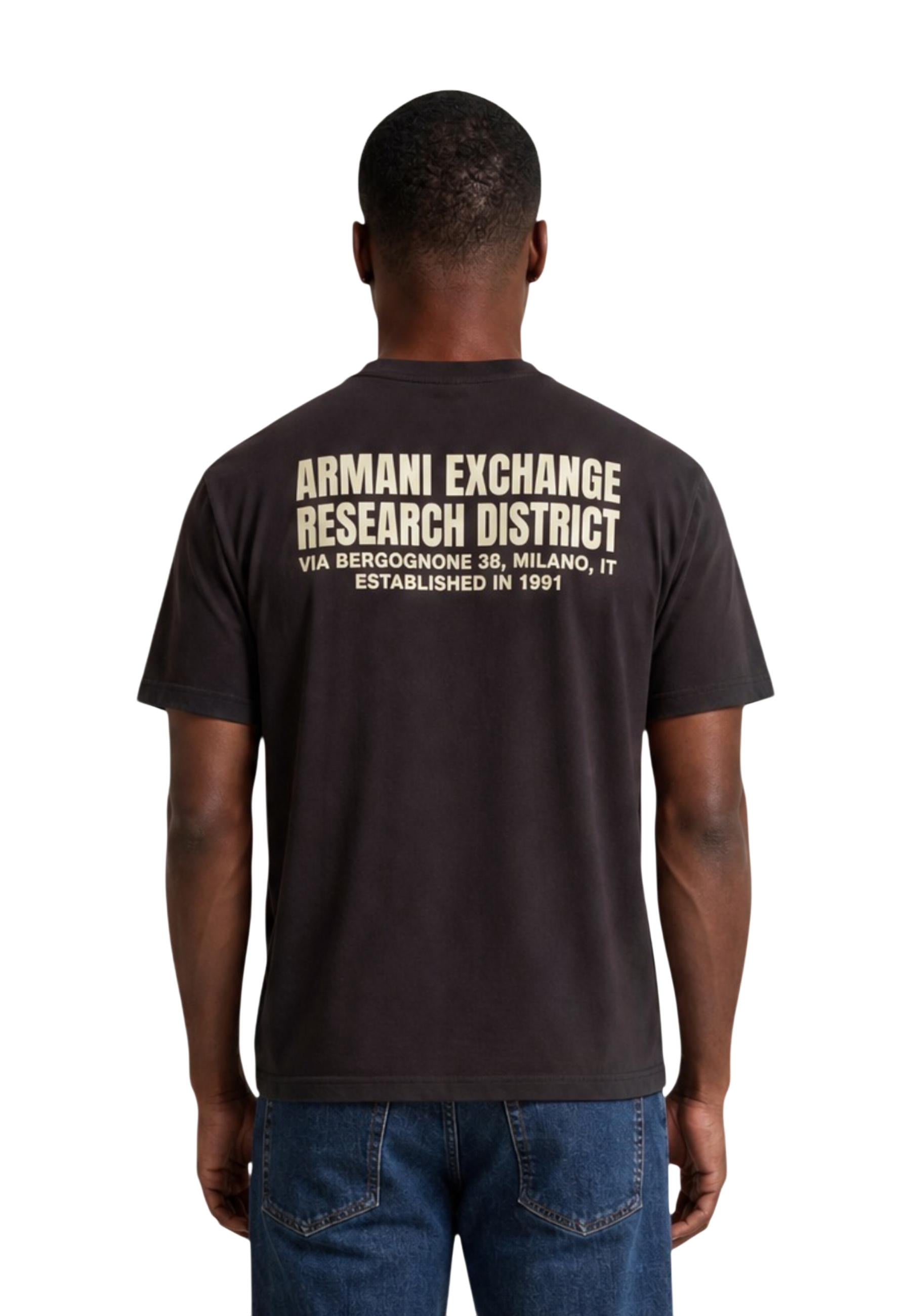 Armani Exchange T-shirt homme — brown