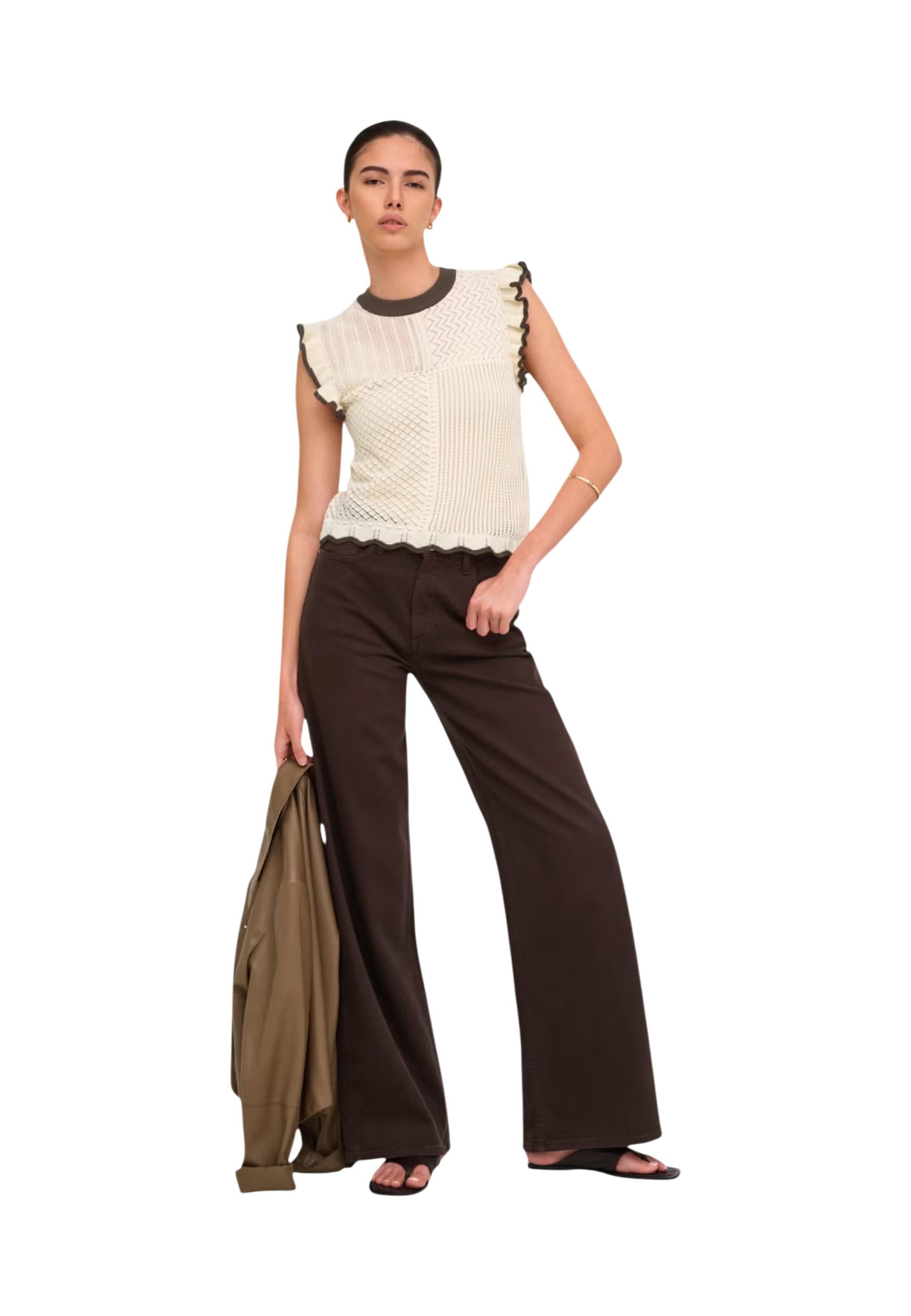 Jacqueline De Yong T-shirt femme — beige