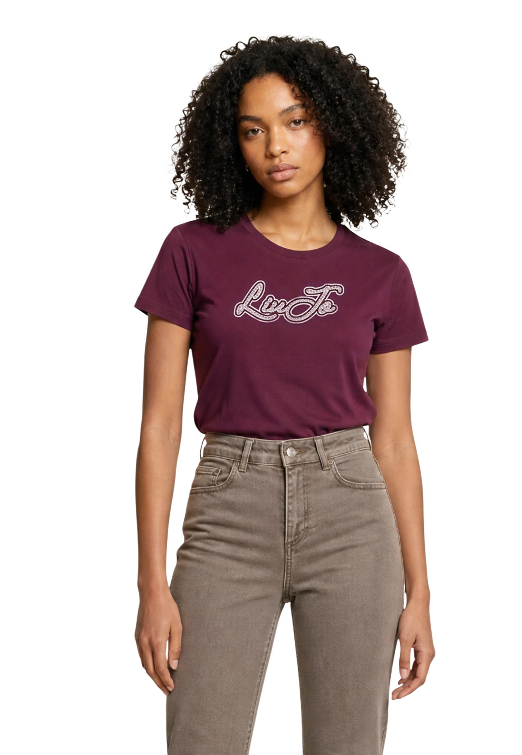 Liu Jo T-shirt femme — bordeaux