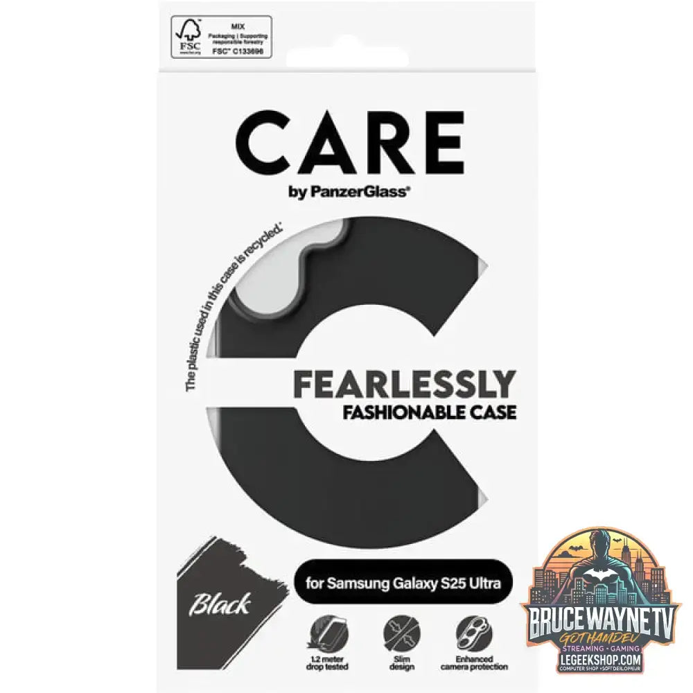 PanzerGlass Fearlessly Fashionable Case, Handyhülle schwarz, Samsung Galaxy S25 Ultra - PanzerGlass