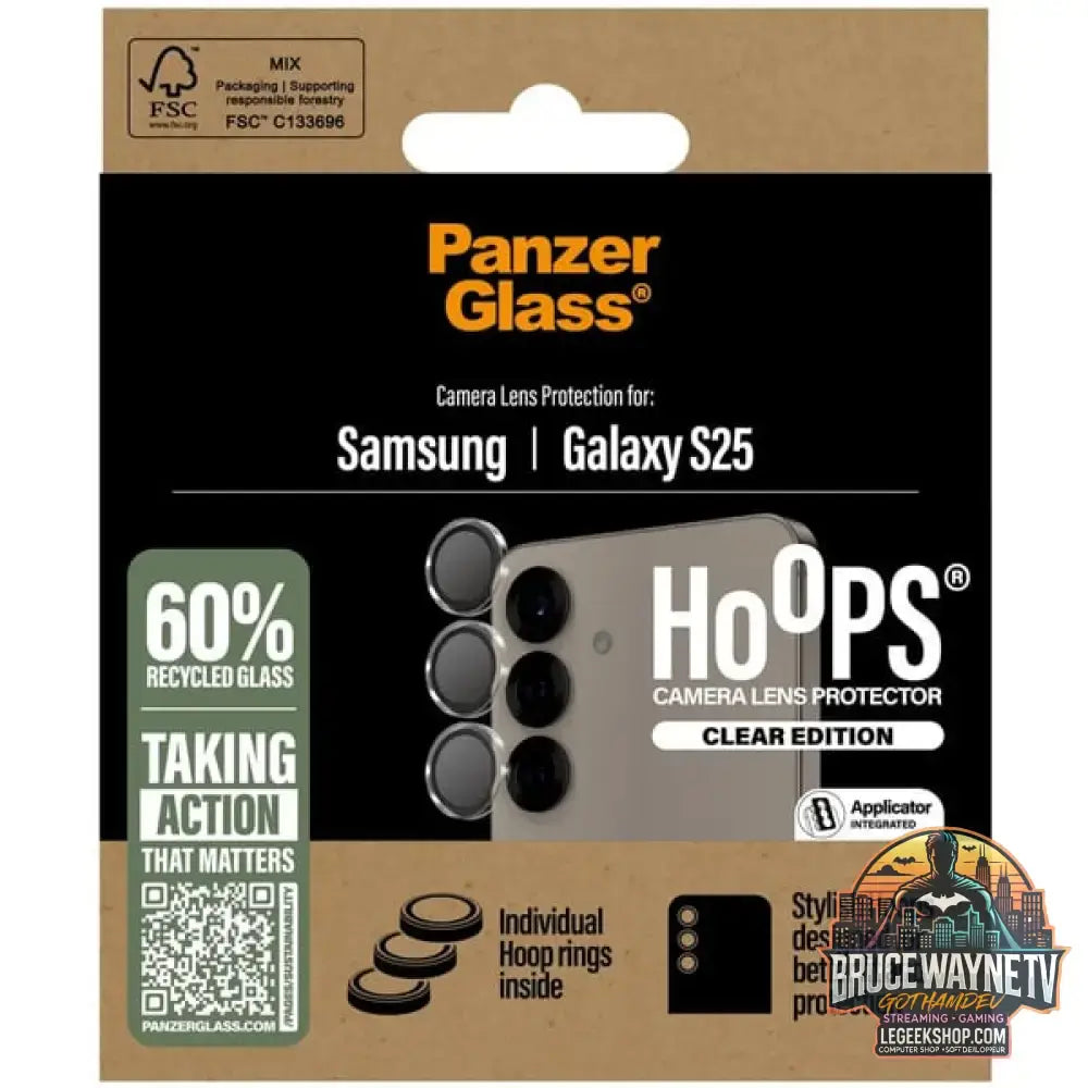 PanzerGlass Hoops Kameraschutz, Schutzfolie transparent, Samsung Galaxy S25 - PanzerGlass