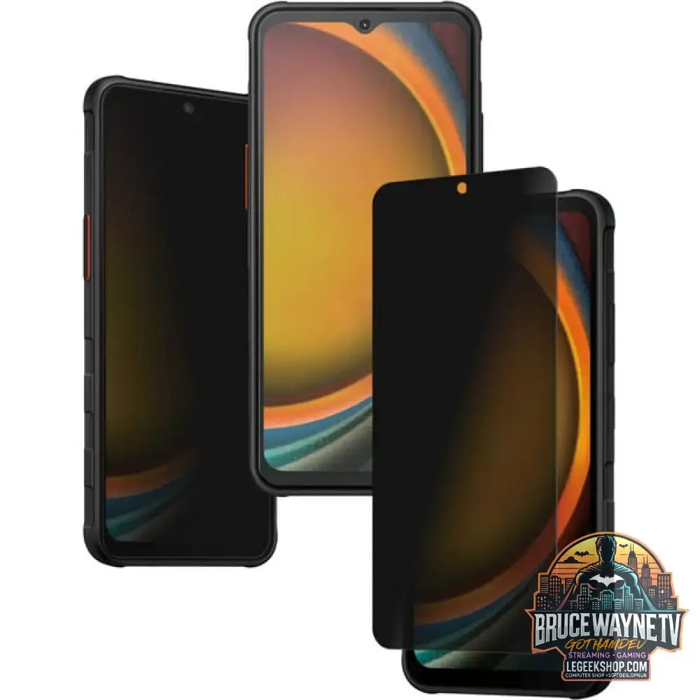 PanzerGlass Privacy Displayschutz Ultra-Wide Fit, Schutzfolie transparent, Samsung Galaxy Xcover7 / Xcover6 Pro - PanzerGlass - vue 3