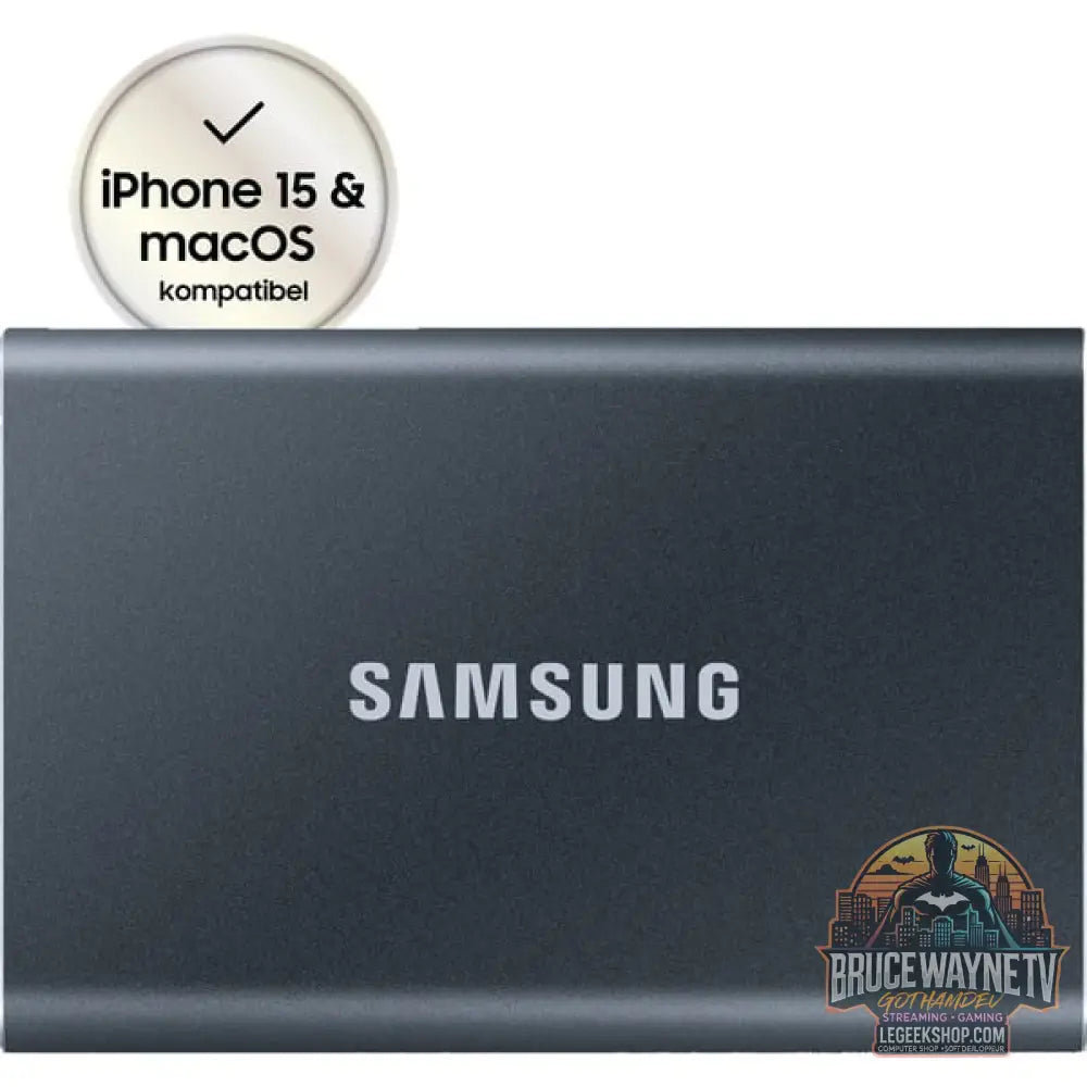 Samsung Portable SSD T7 2TB, Externe SSD gris, USB-C 3.2 Gen 2 (10 Gbit/s), extern - Samsung