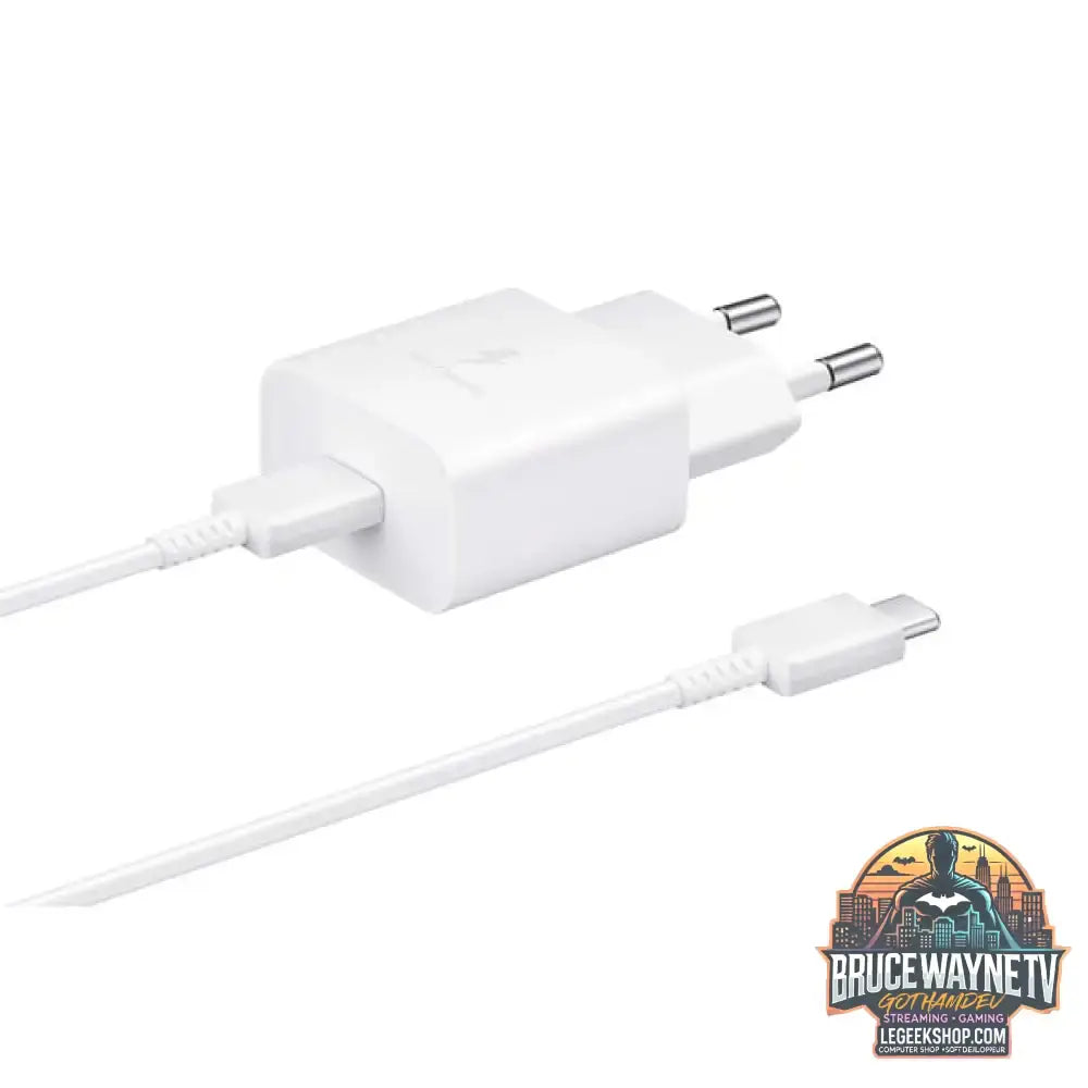 Samsung Schnellladegerät 15 Watt EP-T1510, mit Kabel weiß, PD, 1 Meter Kabel - Samsung - vue 3