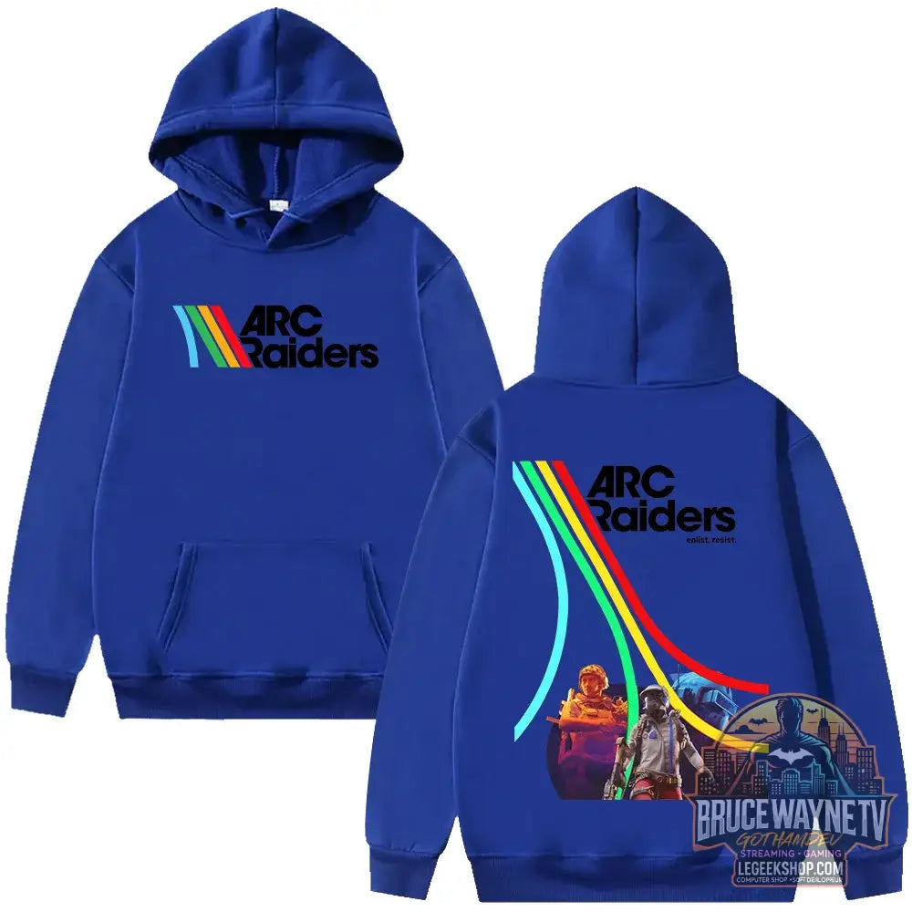 Sweat à Capuche Arc Raiders Graphique Streetwear Unisexe - bleu foncé / XXXL - Sweat à Capuche