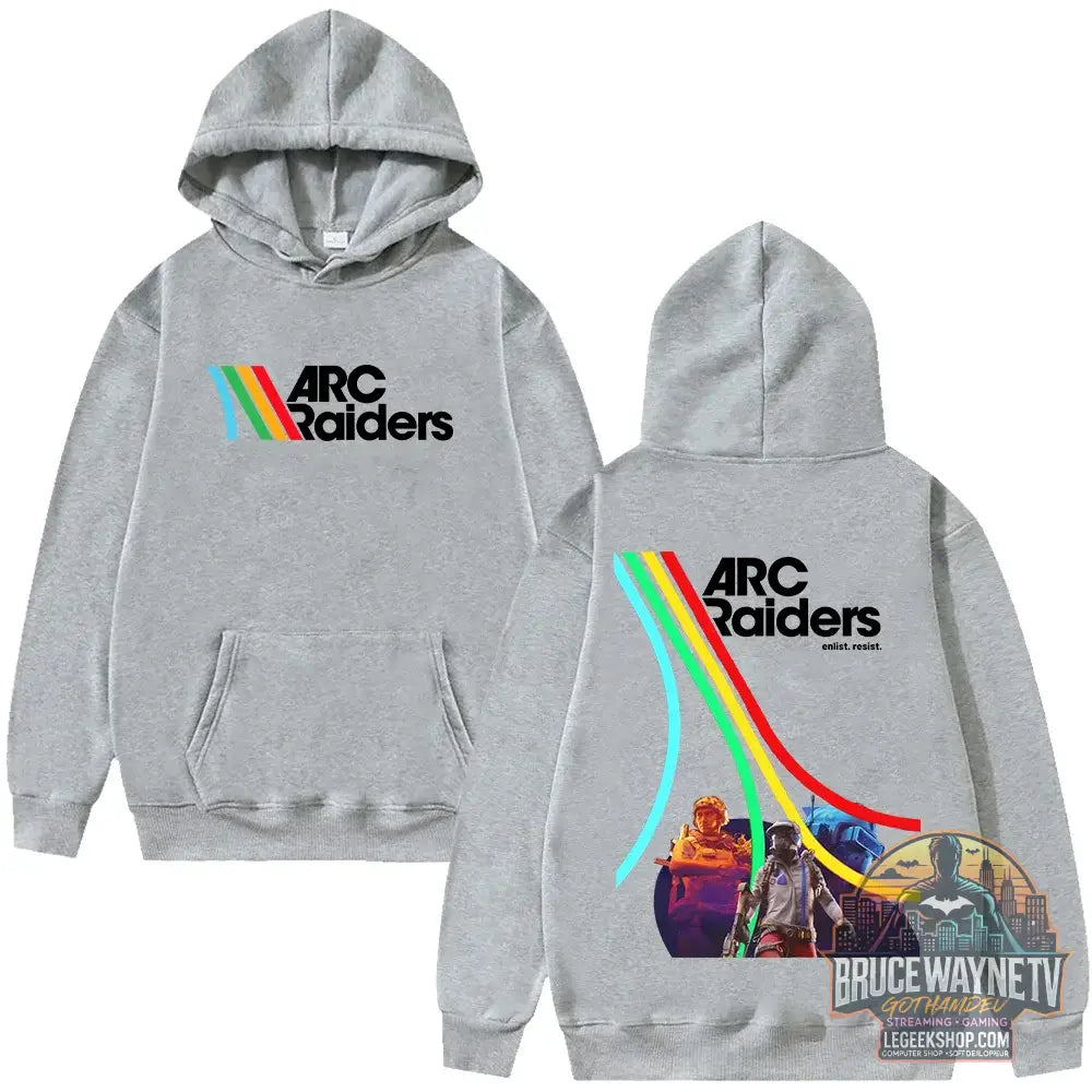Sweat à Capuche Arc Raiders Graphique Streetwear Unisexe - gris / S - Sweat à Capuche