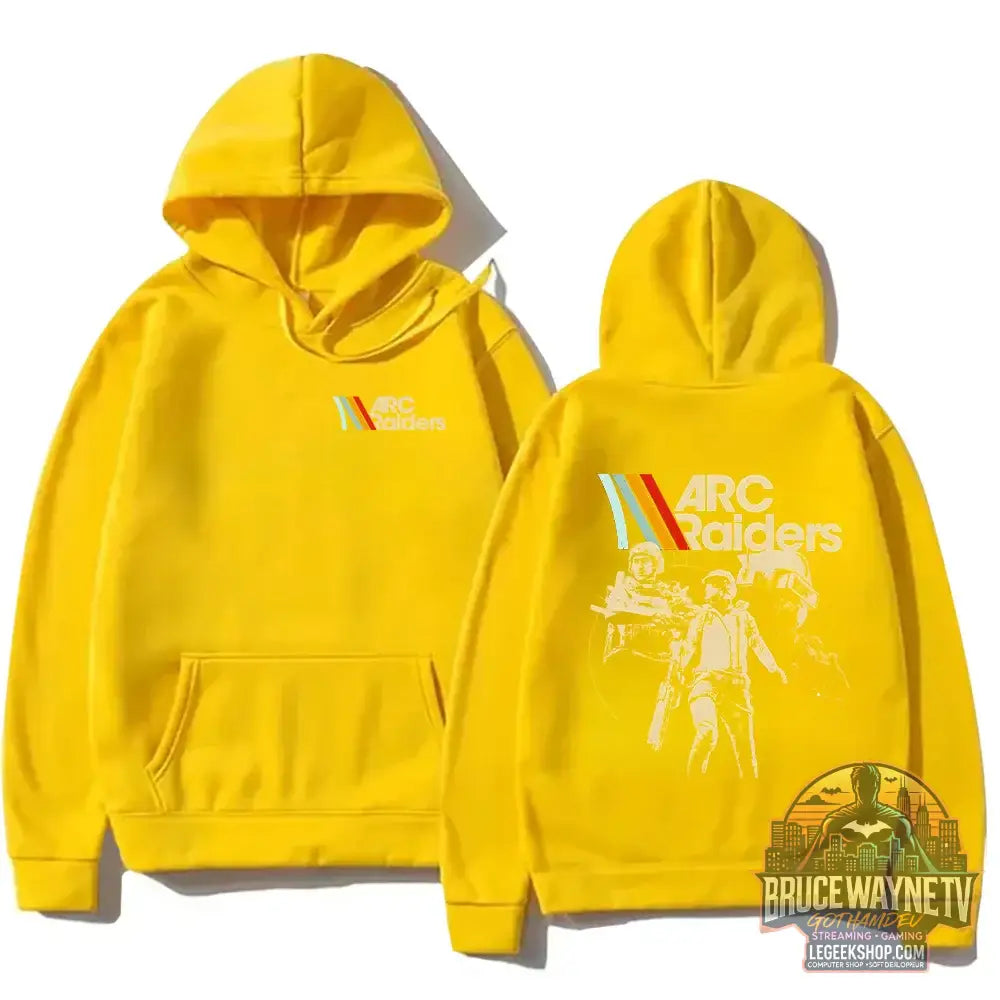 Sweat à Capuche Arc Raiders Vintage Chaud Unisexe 4 Saisons - jaune / M. - Sweat à Capuche