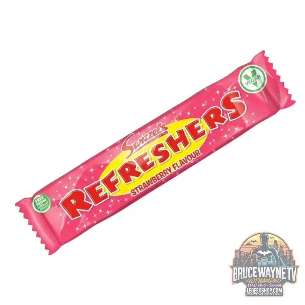 Swizzels Refreshers Strawberry bonbon au goût de fraise de 18 g (paquet de 60) - Snacks & boissons importés