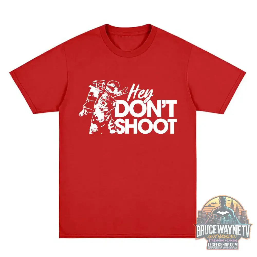 T-Shirt Arc Raiders Don’t Shoot Streetwear Unisexe Coton - 500240-rouge / S - T-Shirt