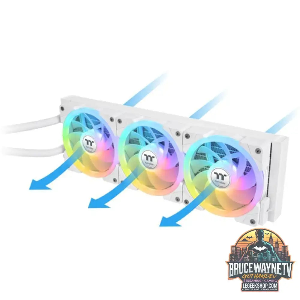 Thermaltake MAGFloe 360 Ultra ARGB Sync AIO Liquid Cooler, Wasserkühlung weiß, Snow Edition - Thermaltake - vue 5