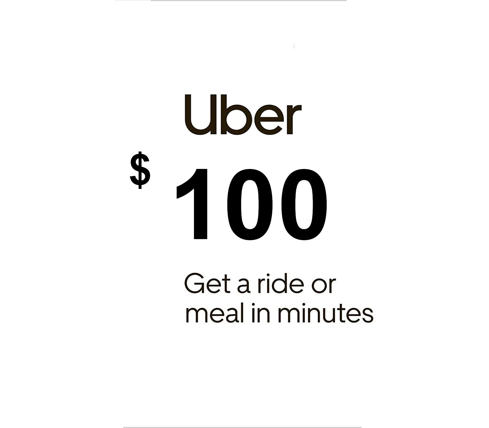 Uber USD 100 Gift Card