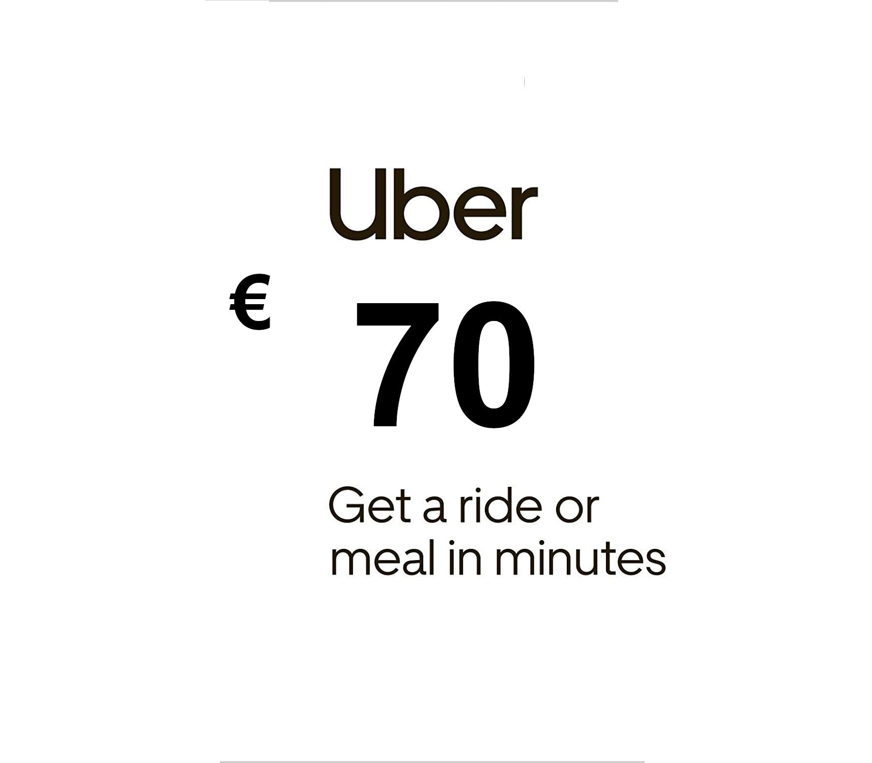 Uber EUR 70 Gift Card FR