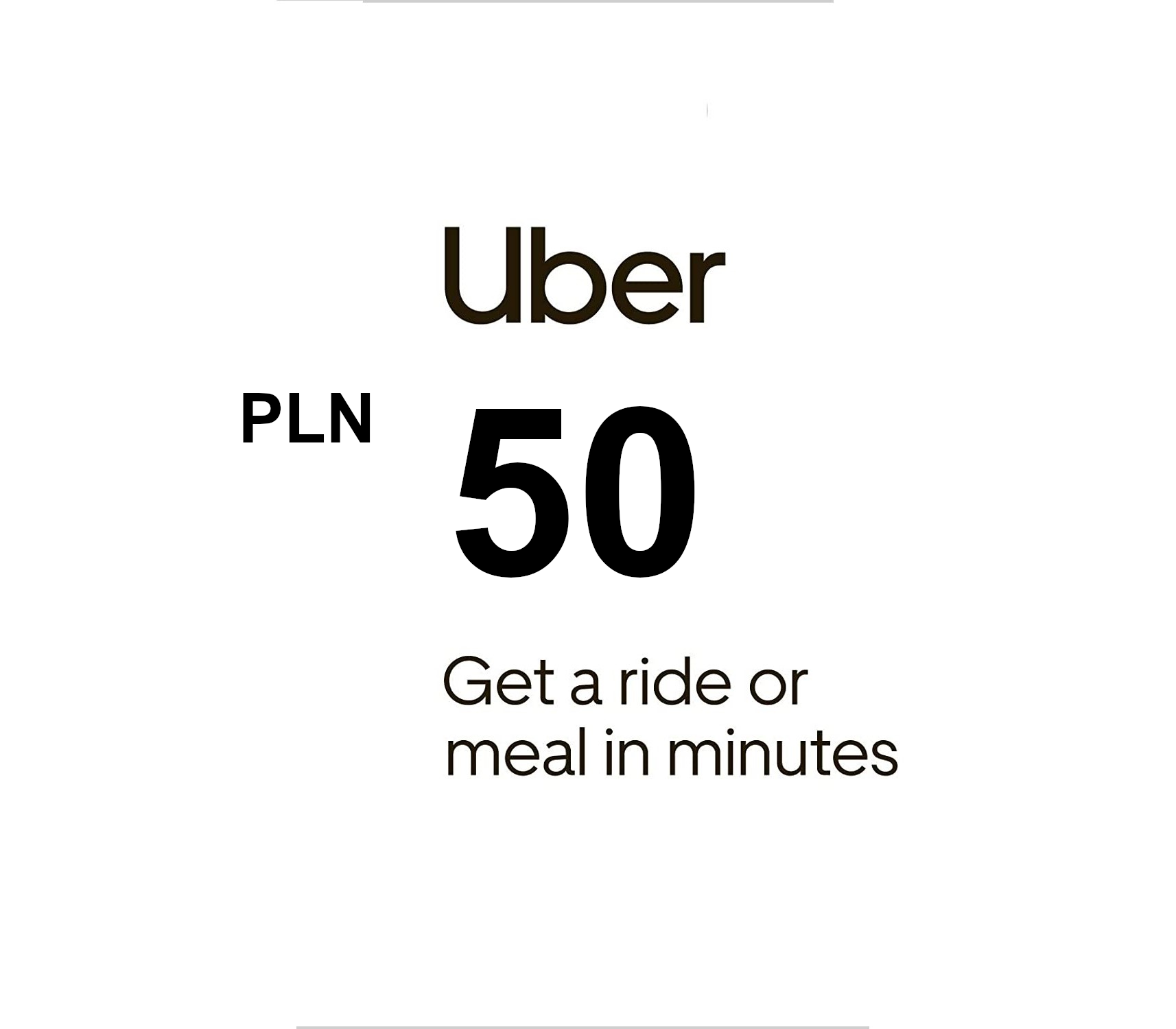 Uber PLN 50 Gift Card PL