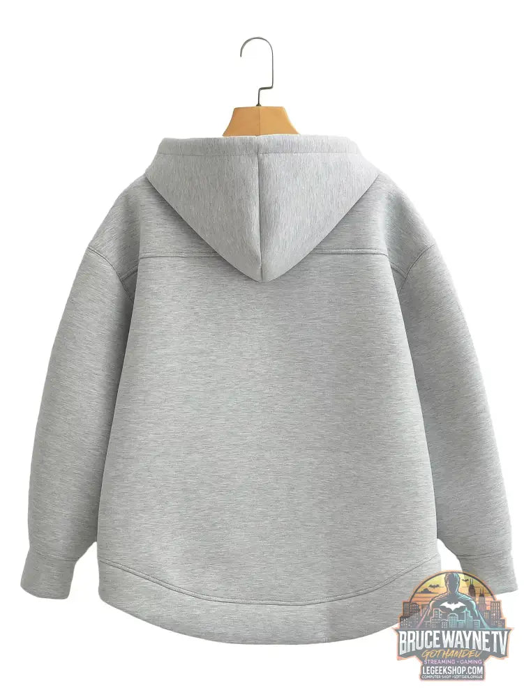Veste Capuche Femme Bureau Automne Hiver Grandes Poches - Veste Femme