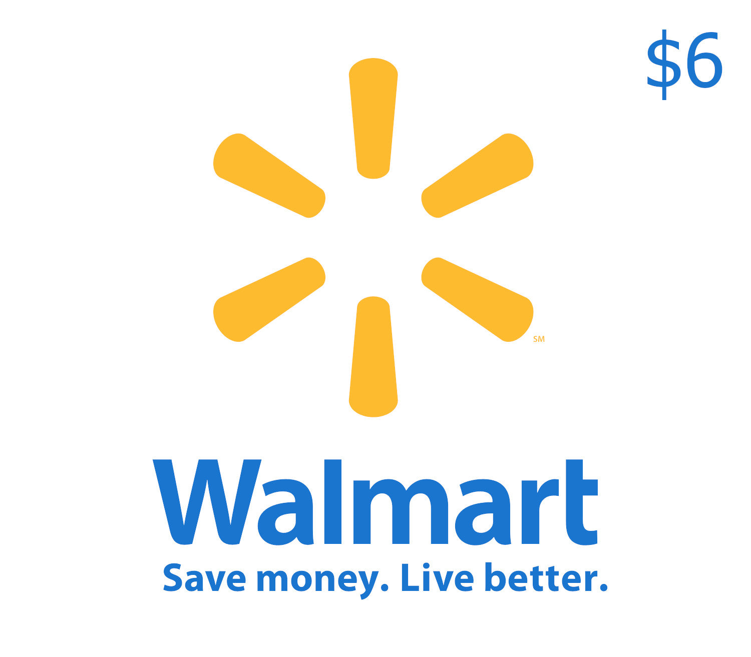 Walmart $6 Gift Card