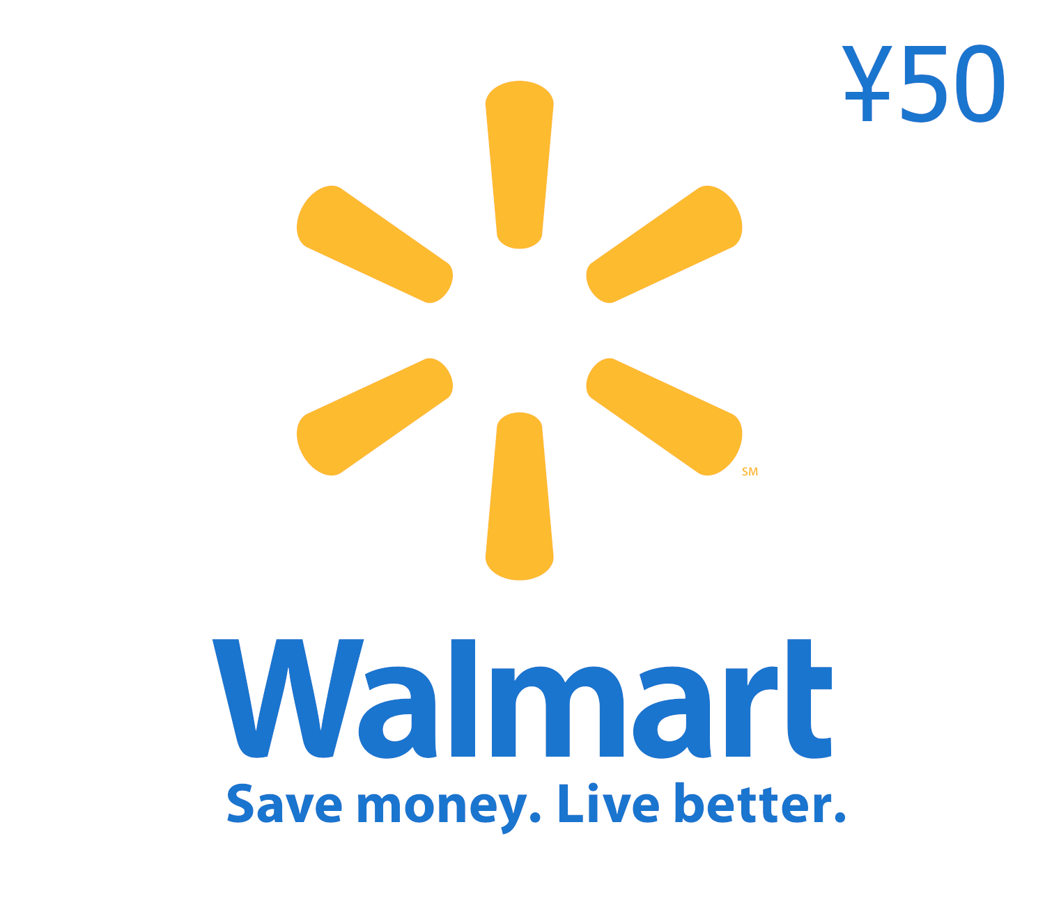 Walmart 50 CNY Gift Card CN