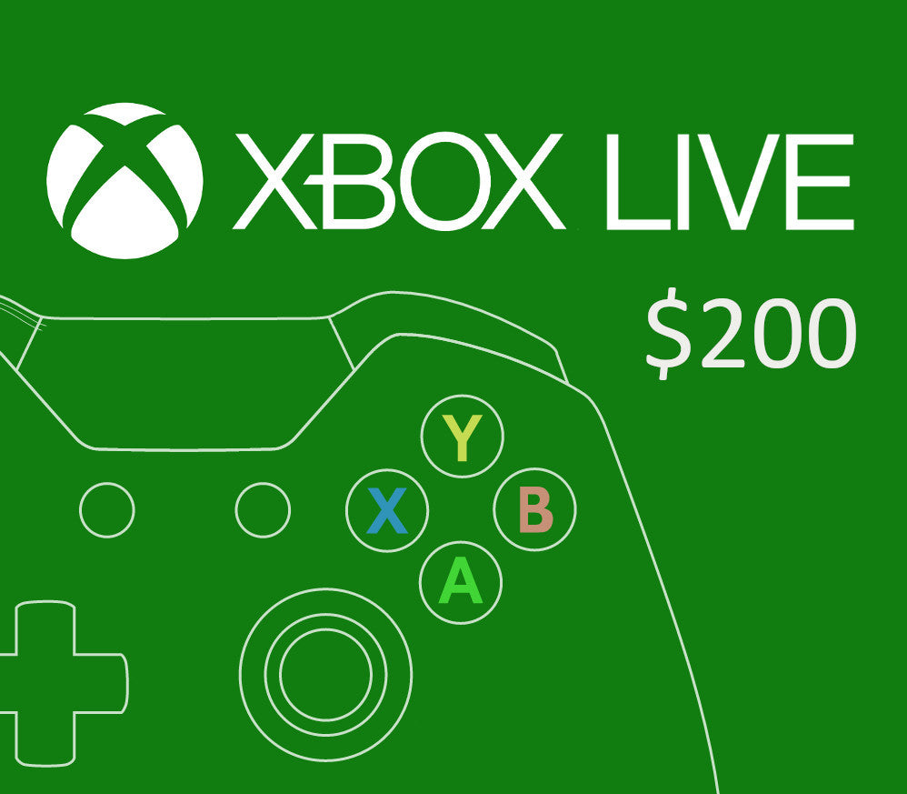XBOX Live $200 Prepaid Card