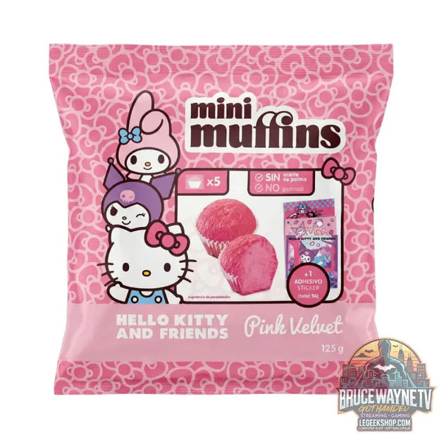 Guide d'achat : Hello Kitty & Friends Mini Muffins Pink Velvet, 5 mini muffin de 125g (Pack de 10)