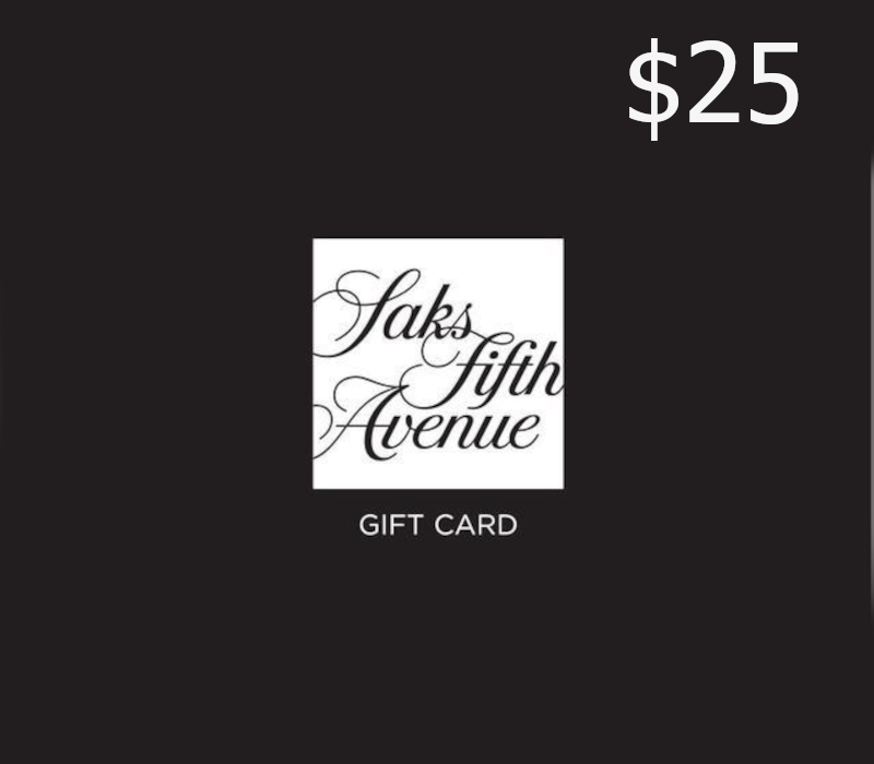Saks Fifth Avenue $25 Gift Card