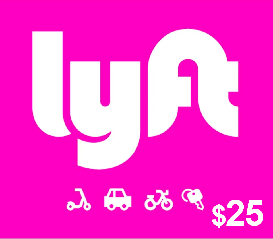 LYFT $25 Gift Card