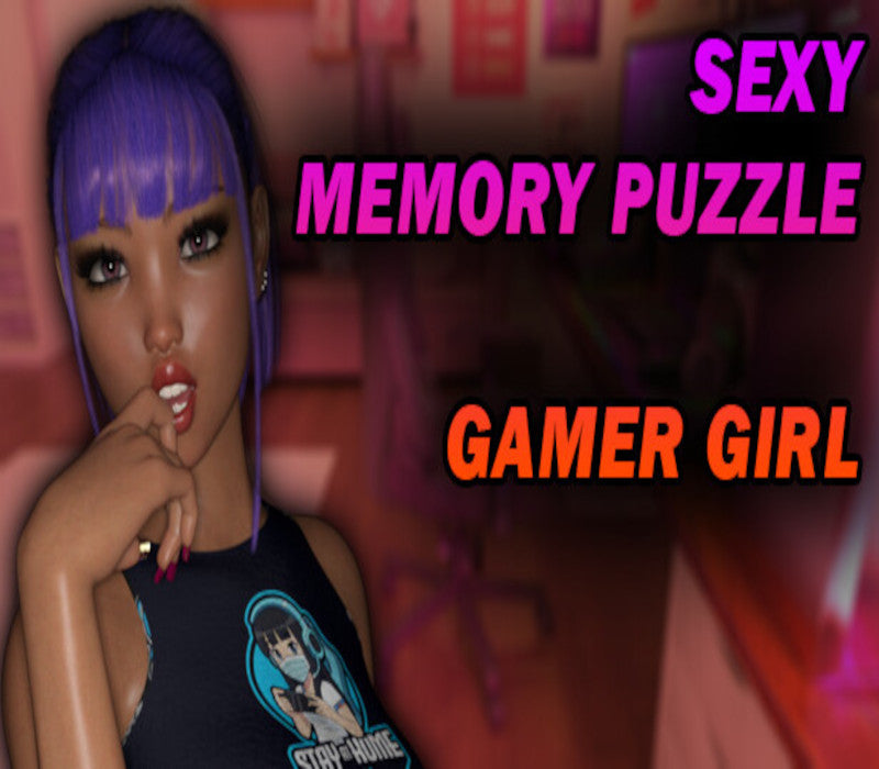 Sexy Memory Puzzle - Gamer Girl