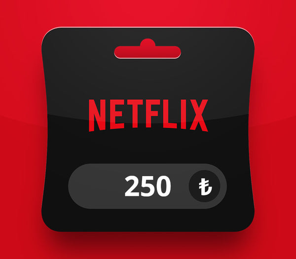 Netflix TRY 250 Gift Card TR