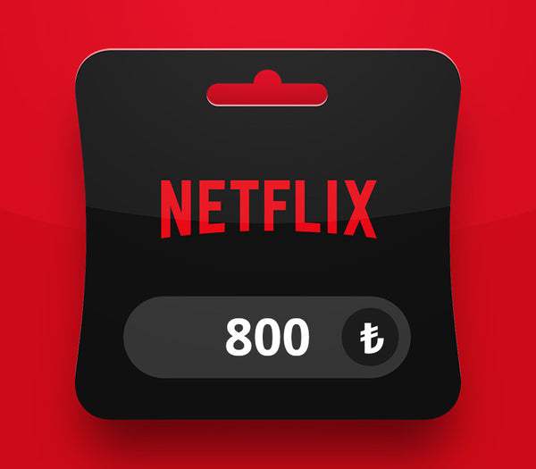 Netflix TRY 800 Gift Card TR