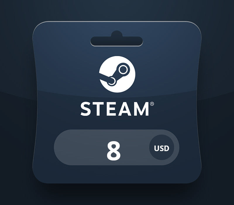 Steam Wallet USD 8 Gift Card AR