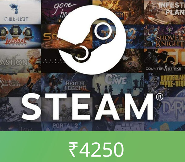 Steam Wallet Card ₹4250 INR Activation Code