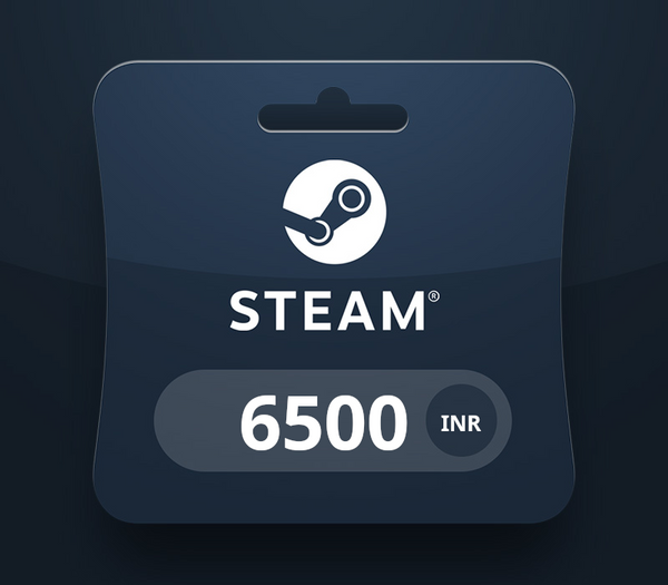 Steam Wallet Card ₹6500 INR Activation Code