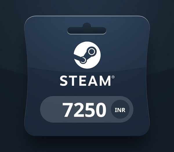 Steam Wallet Card ₹7250 INR Activation Code