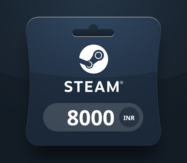 Steam Wallet Card ₹8000 INR Activation Code