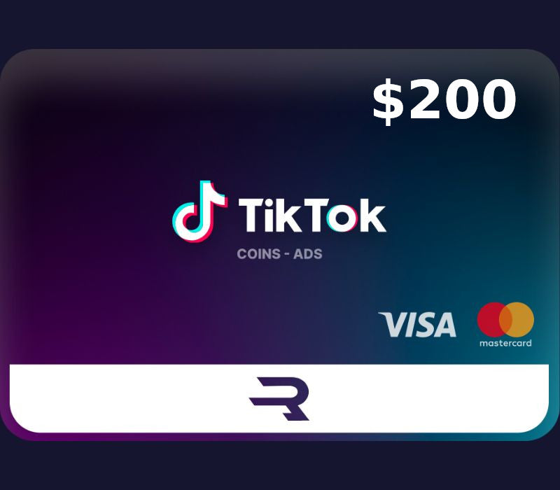 Rewarble TikTok USD 200 Gift Card