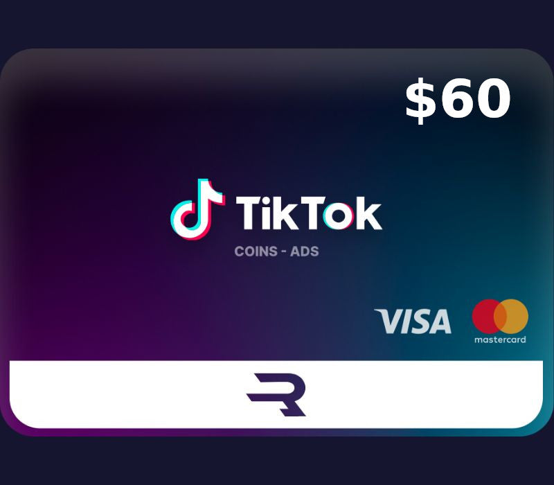 Rewarble TikTok USD 60 Gift Card