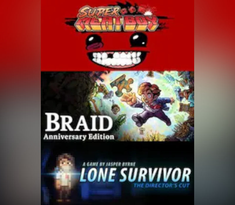 Super Meat Boy+ Lone Survivor+ Braid
