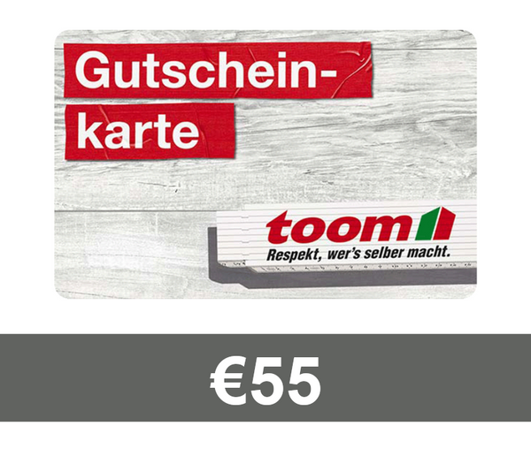 TOOM Baumarkt EUR 55 Gift Card DE