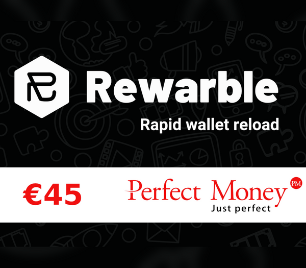 Rewarble Perfect Money EUR 45 Gift Card