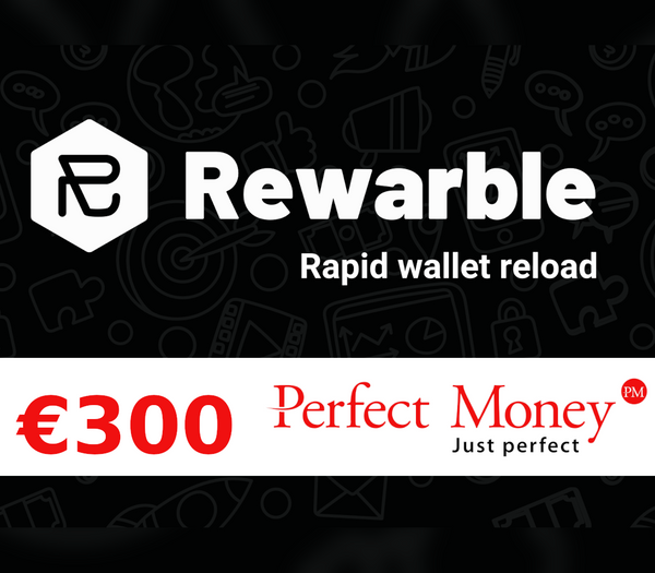 Rewarble Perfect Money EUR 300 Gift Card