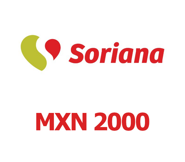 Soriana MXN 2000 Gift Card MX