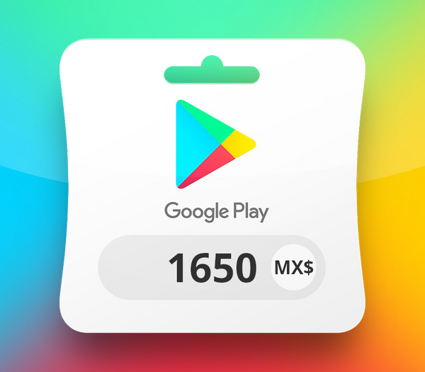 Google Play MXN 1650 Gift Card MX