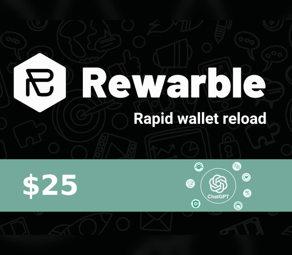 Rewarble ChatGPT $25 Gift Card
