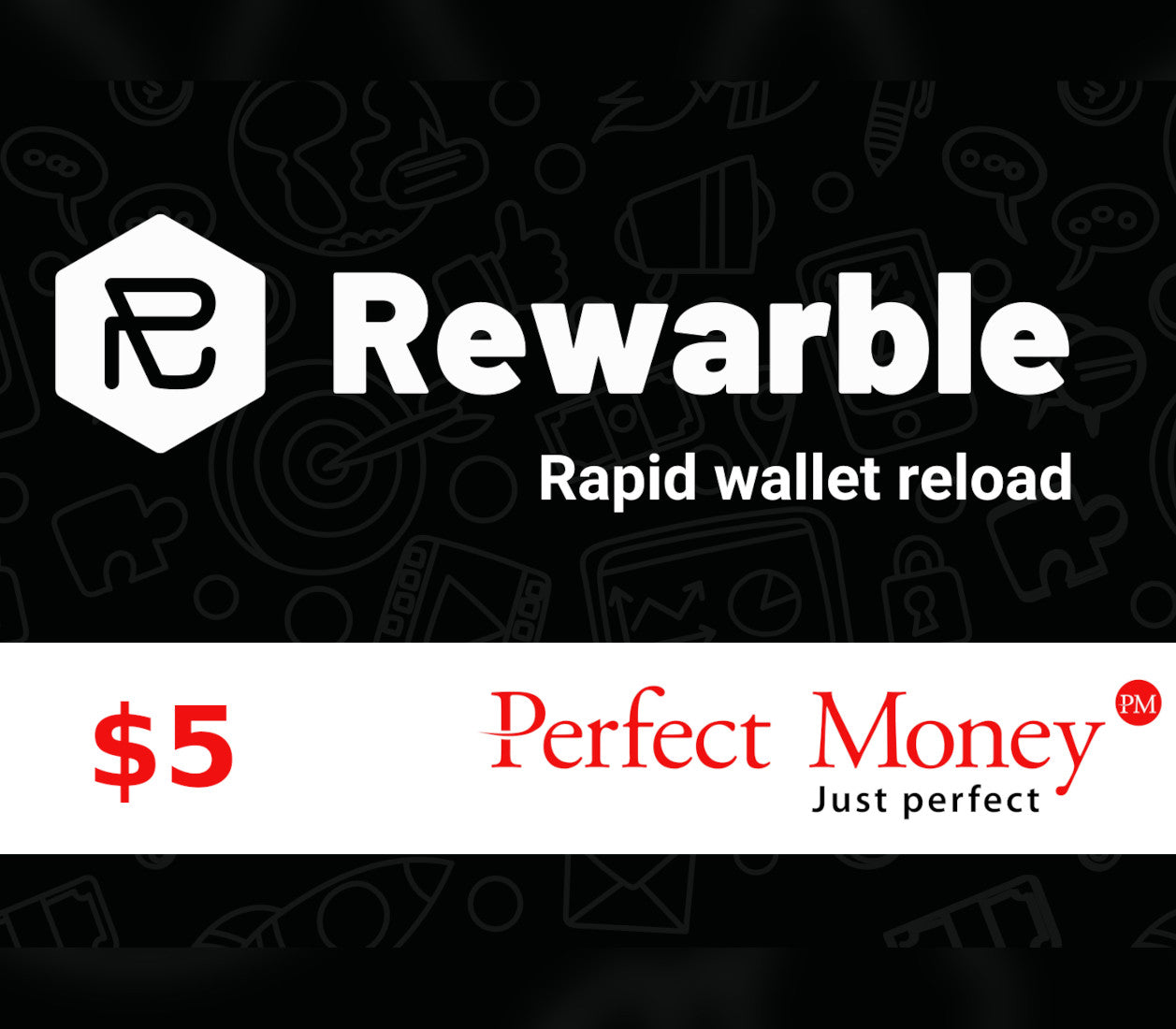Rewarble Perfect Money $5 Gift Card