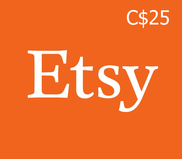 ETSY CAD 25 Gift Card CA