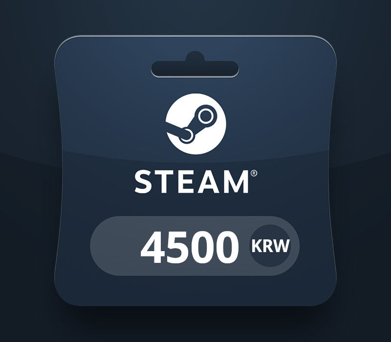 Steam Wallet KRW 4500 Gift Card KR